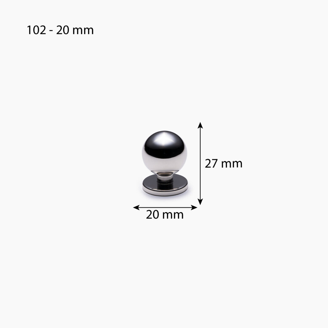 102 förnicklad 20 mm mått