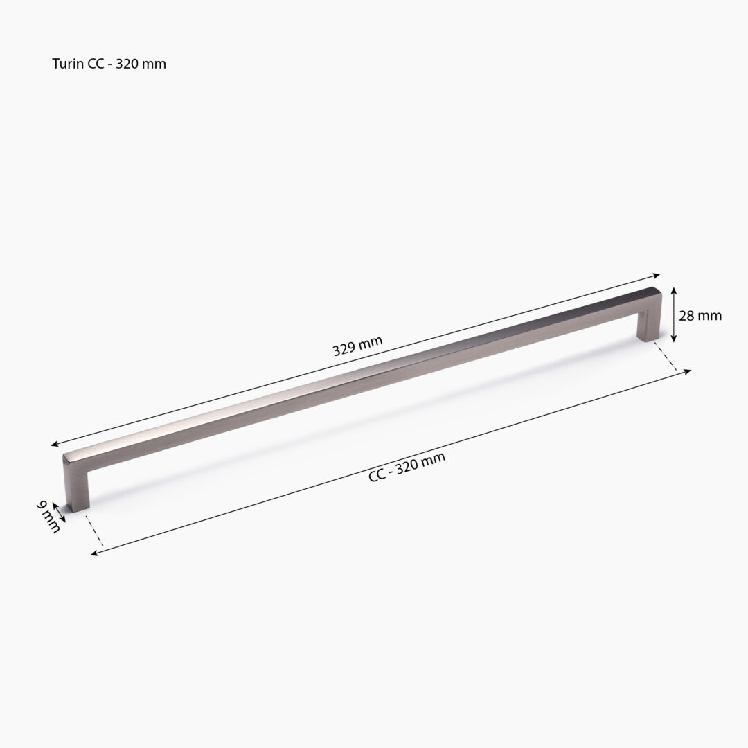 1002 Rostfri look (blank) – 320 mm mått