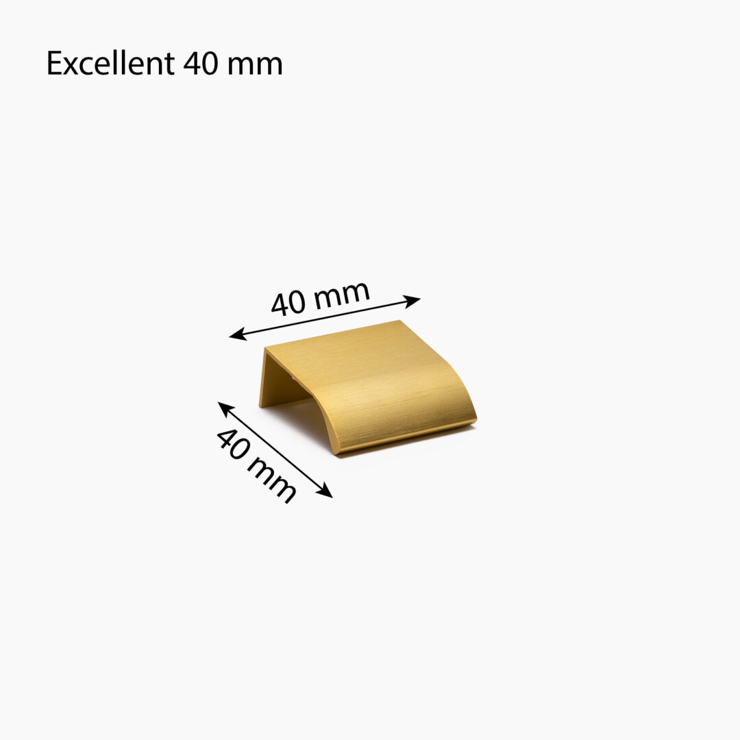 Excellent borstad mässing 40 mm mått