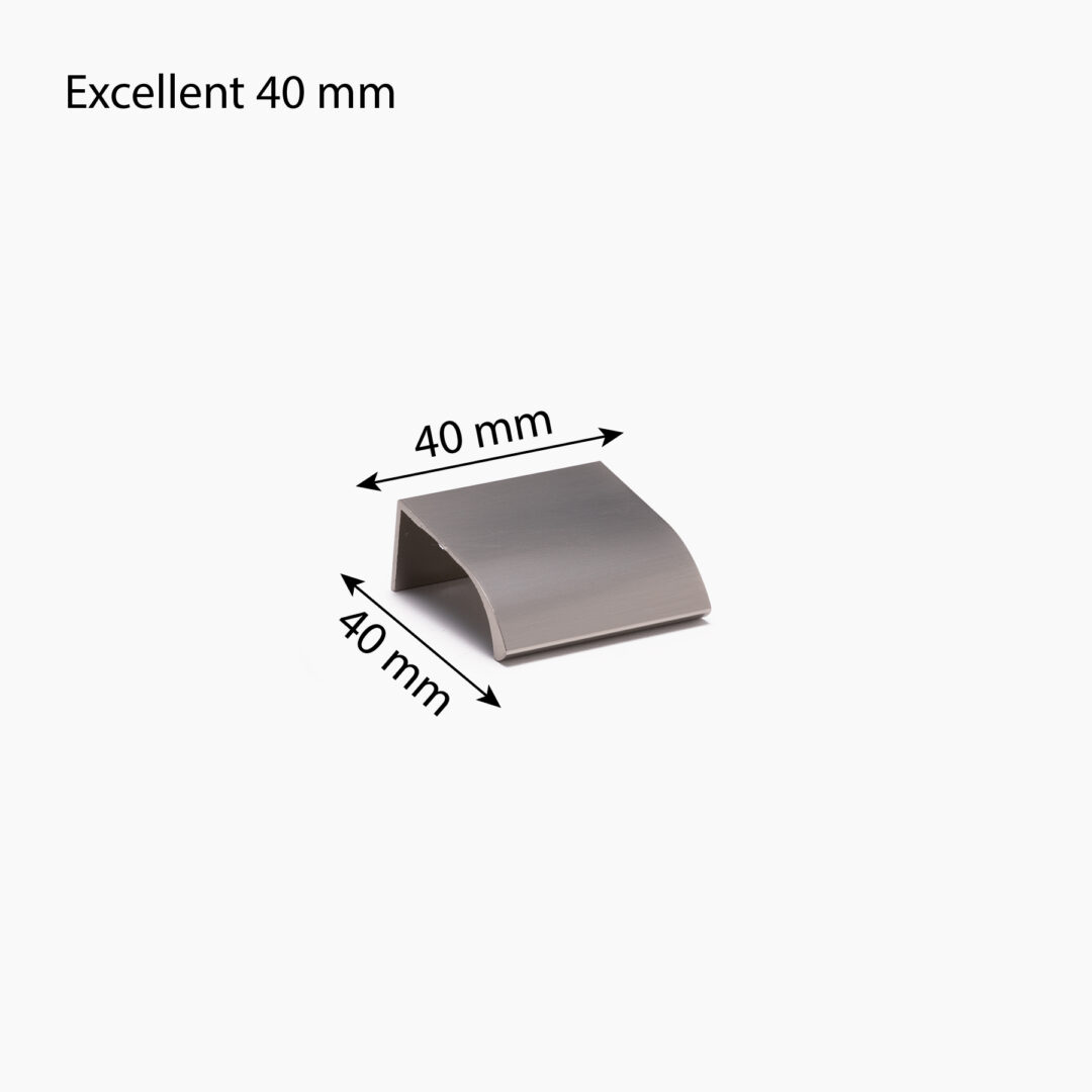 Excellent rostfri look blank 40 mm mått